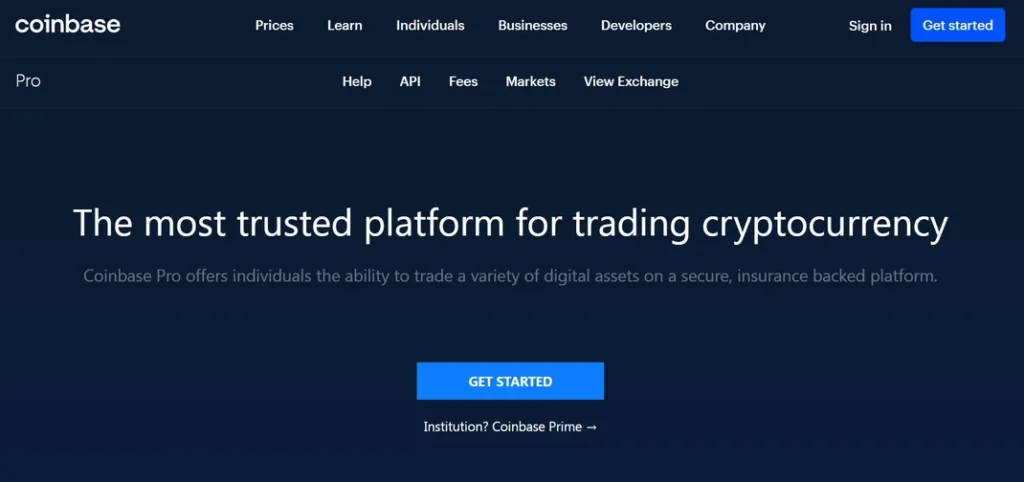 coinbase pro login